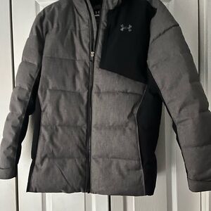 Under Armour Men's Charcoal and Black Puffer Jacket